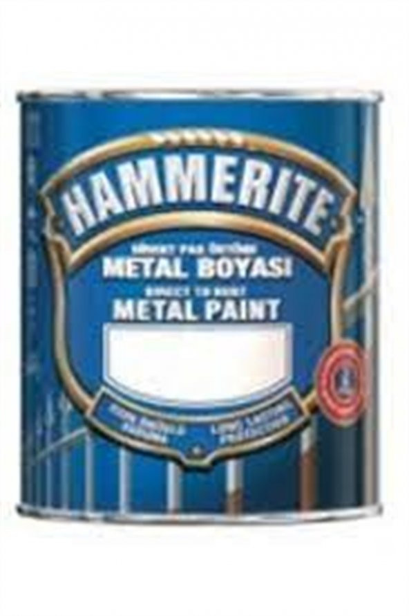 HAMMERİTE METAL BOYASI DÜZ BEYAZ 0,75 LT - Resim 2