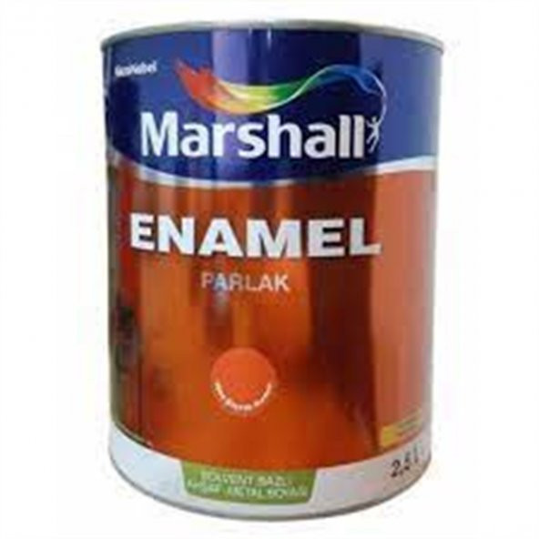 ENAMEL SOLVENT BAZLI AHŞAP-METAL BOYASI PARLAK BAYRAK KIRMIZI 2,5LT ürün görseli 1