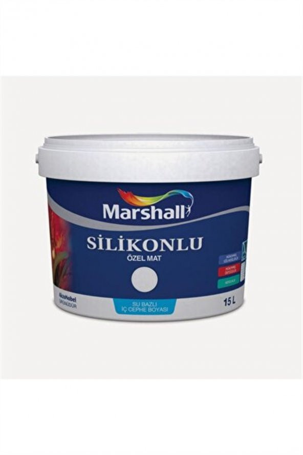 SİLİKONLU ÖZEL MAT BM BAZ İÇ CEPHE BOYASI 15 LT ürün görseli 1