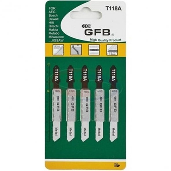 GFB DEKUPAJ TESTERESİ UCU T318A ürün görseli 1