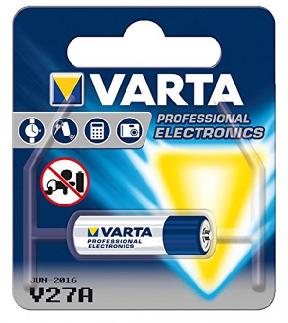 VARTA ALKALİNE PİL V27GA 12 V ürün görseli 1