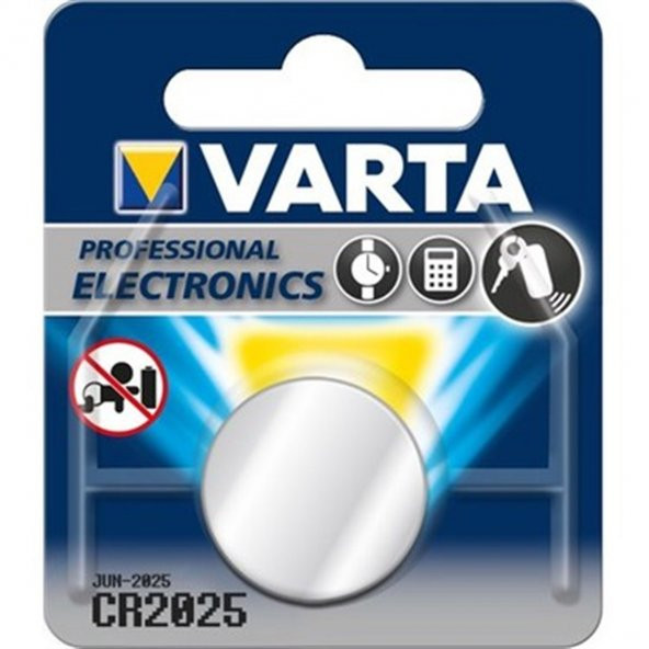 VARTA LİTHİUM PİL CR 2025 3 V ürün görseli 1