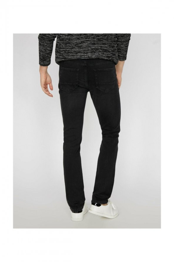 Erkek Gri Pantolon 9YAM43749LD - Resim 9