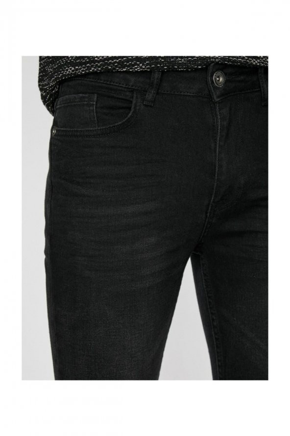 Erkek Gri Pantolon 9YAM43749LD - Resim 10