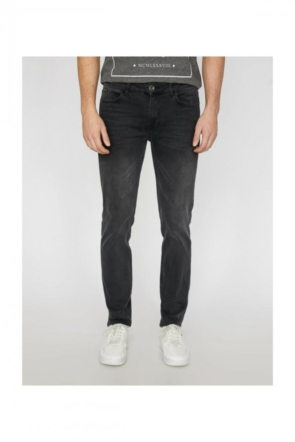 Erkek Gri Pantolon 9YAM43749LD - Resim 11