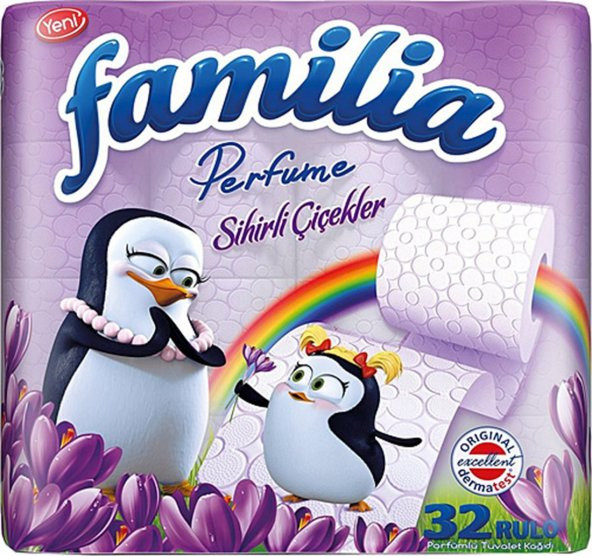 FAMILIA PLUS TUVALET KAĞIDI SİHİRLİ ÇİÇEK 3 KAT 32 Lİ ürün görseli 1