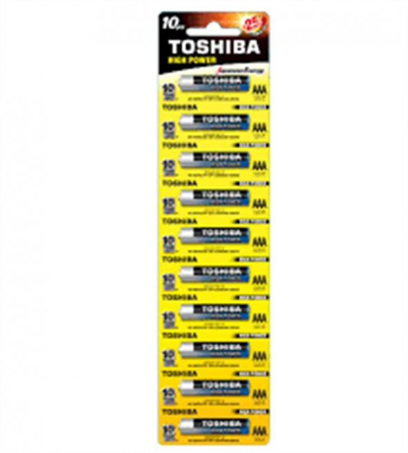 TOSHIBA LR03 KARTELA ALKALİN İNCE KALEM PİL ürün görseli 1
