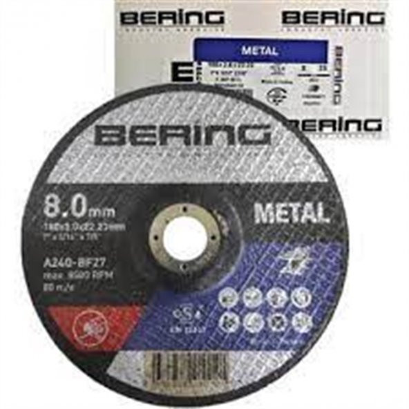 BERİNG 210121 180*8.0*22,23 MM TAŞLAMA TAŞI ürün görseli 1
