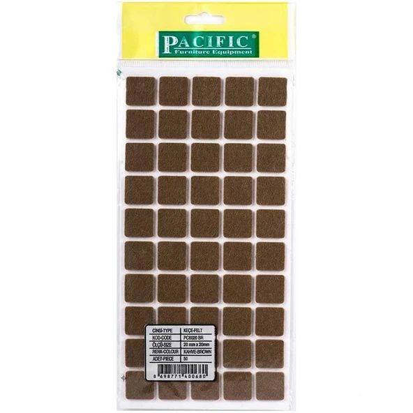Pacific Zemin Koruyucu Yapışkan Kare Keçe 20 mm x 20 mm ürün görseli 1