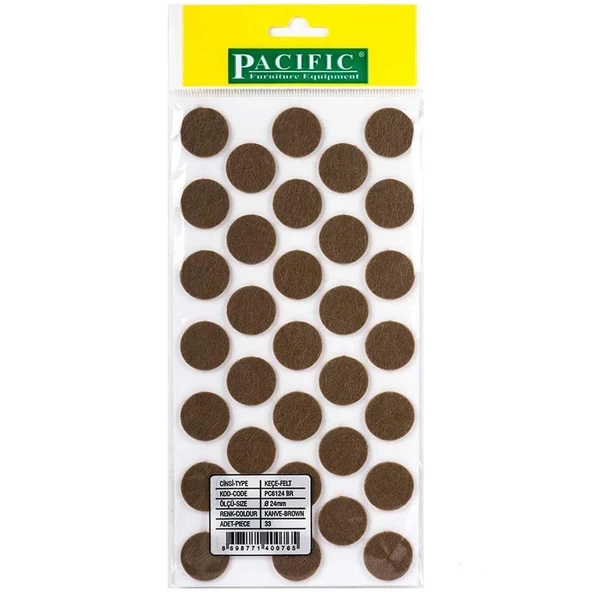 Pacific Zemin Koruyucu Yapışkan Yuvarlak Keçe 24 mm ürün görseli 1