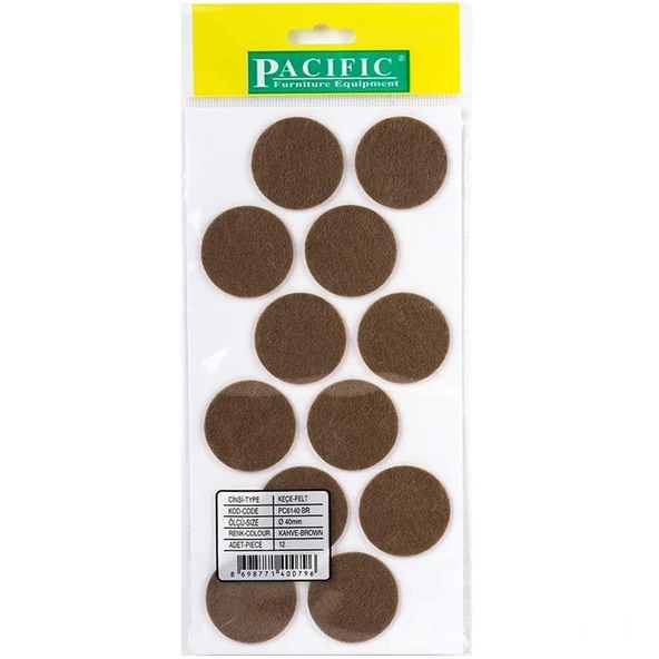Pacific Zemin Koruyucu Yapışkan Yuvarlak Keçe 40 mm ürün görseli 1
