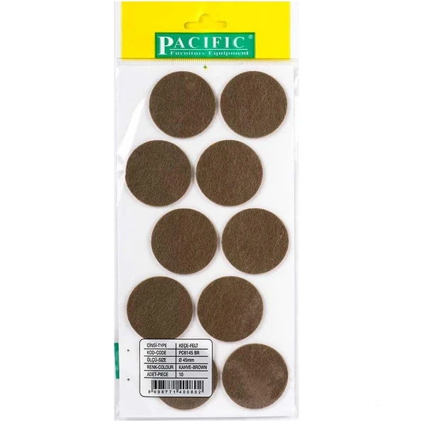 Pacific Zemin Koruyucu Yapışkan Yuvarlak Keçe 45 mm ürün görseli 1