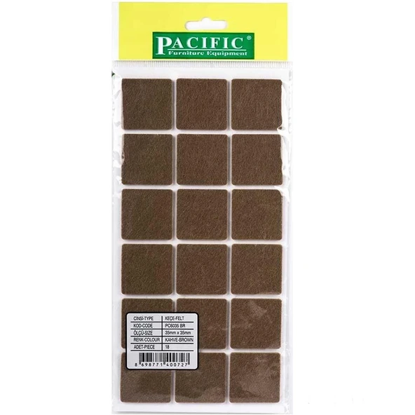 Pacific Zemin Koruyucu Yapışkan Kare Keçe 35 mm x 35 mm ürün görseli 1
