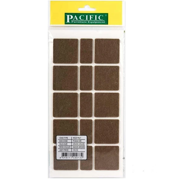 Pacific Zemin Koruyucu Yapışkan Keçe ( 40x40+20x40 ) mm ürün görseli 1
