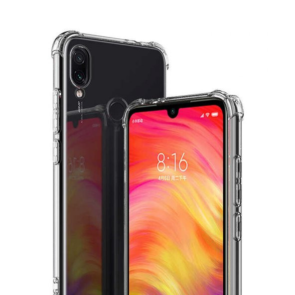 Xiaomi Redmi Note 7 Kılıf Nitro Anti Shock Silikon - Resim 4