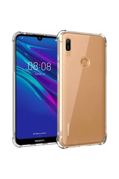 Huawei Y6 2019 Şeffaf Tank Silikon Kapak ürün görseli 1