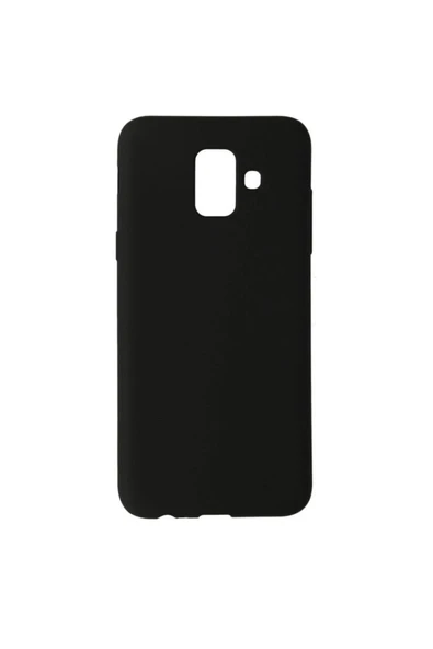 Samsung Galaxy A6 Plus+ Premium Silikon Kılıf Siyah ürün görseli 1