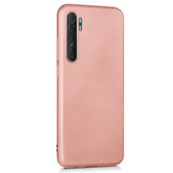 Xiaomi Mi Note 10 Lite Premium Silikon Kılıf Rose Gold ürün görseli 1