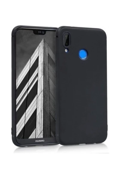 Huawei P20 Lite Premium Silikon Kılıf Siyah ürün görseli 1