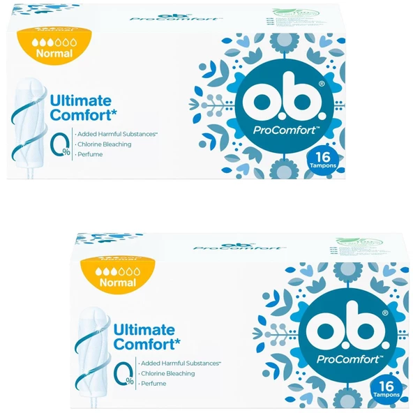 O.B. Pro Comfort Normal Tampon 16 lı 2 ADET ürün görseli 1