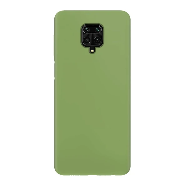 Xiaomi Redmi Note 9 Pro İnce Mat Silikon Kılıf Yeşil - Resim 2