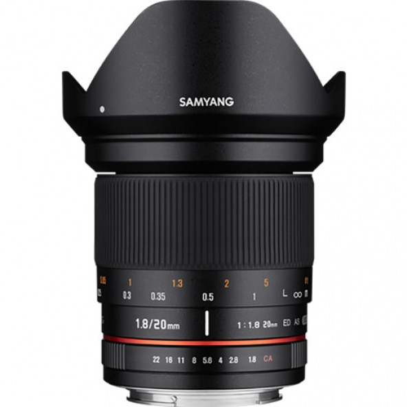 Samyang 20mm f/1.8 ED AS UMC Lens Canon ürün görseli 1