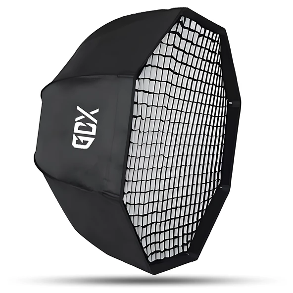 GDX BW-170 Octagon Gridli Softbox 170cm Bowens Mount Izgaralı Işık Şekillendirici ürün görseli 1