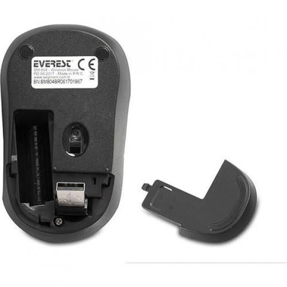 EVEREST KABLOSUZ MOUSE  USB SIYAH/YESIL (SM-804) - Resim 3