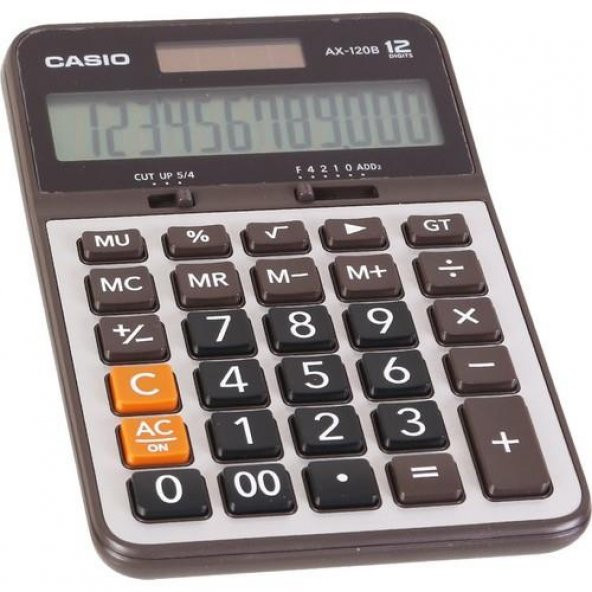 CASIO MASA USTU HESAP MAKINESI AX-120B (12 HANE) ürün görseli 1