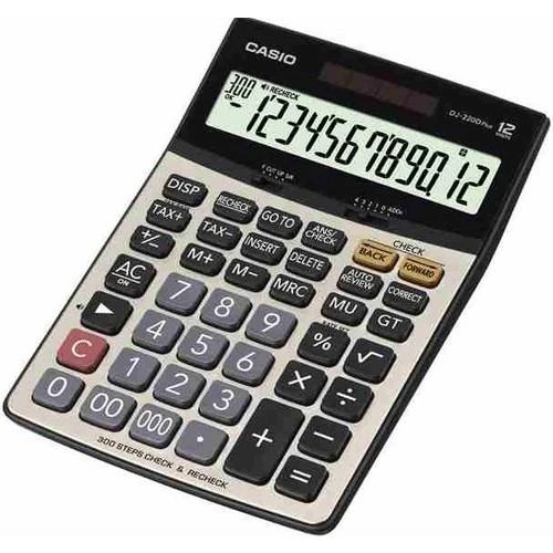 CASIO MASAUSTU HESAP MAKINESI   DJ-220D (12 HANE) ürün görseli 1
