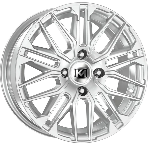 PEUGEOT UYUMLU JANT KM845 6X15 4X108 ET-25 65.1 SİLVER (4 ADET) ürün görseli 1