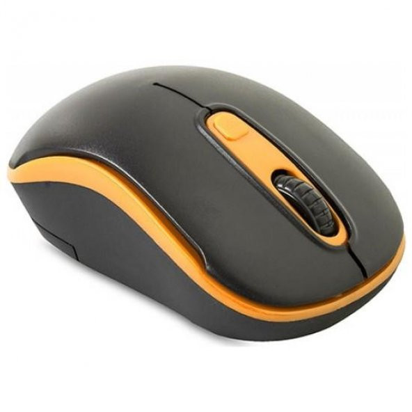 EVEREST KABLOSUZ MOUSE  USB SIYAH/TURUNCU (SM-804) ürün görseli 1