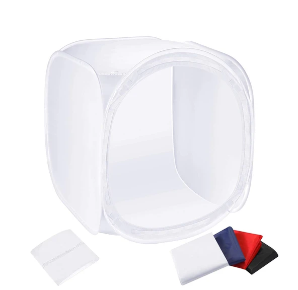 GDX 60x60 cm Soft Ürün Çekim Çadırı 4 Renk Fonlu Işık Çadırı Fotoğraf Stüdyosu ürün görseli 1