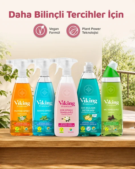 Viking Premium Çok Amaçlı Yasemin & Vanilya 750 Ml 2 Adet 6