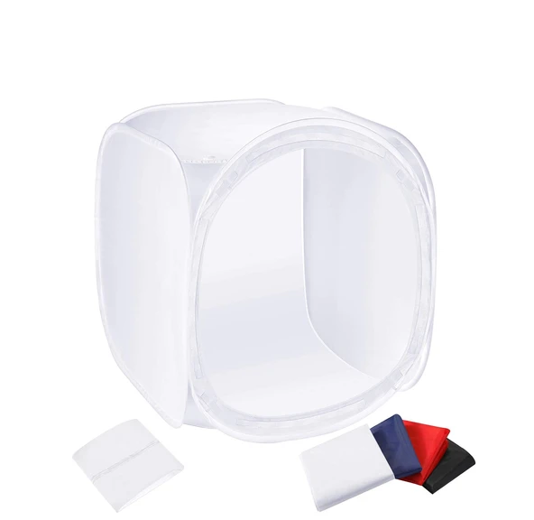 GDX 50x50 cm Soft Ürün Çekim Çadırı 4 Renk Fonlu Işık Çadırı Fotoğraf Stüdyosu ürün görseli 1