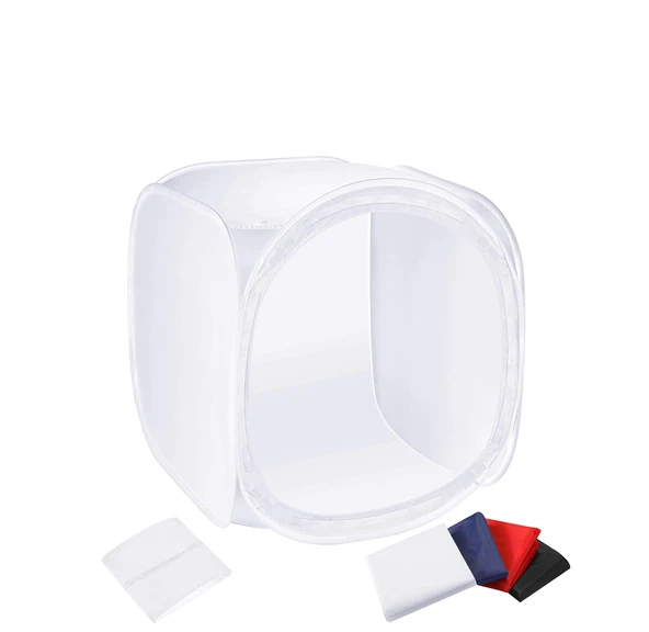 GDX 40x40 cm Soft Ürün Çekim Çadırı 4 Renk Fonlu Işık Çadırı Fotoğraf Stüdyosu ürün görseli 1