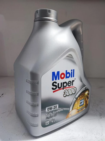 MOBİL SÜPER 3000 0W-20 TAM SENTETİK MOTOR YAĞI 4 Litre ürün görseli 1