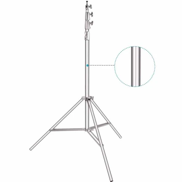 GDX LS-400 Plus 4 Metre Kalın Metal Işık Ayağı 10.6kg Taşıma Kapasiteli Yaylı Sistem ürün görseli 1