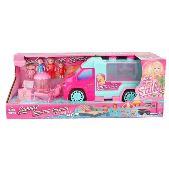 King Toys Summer Camping Caravan Sally'nin Yaz Kampı Karavanı Aksesuarlı ürün görseli 1