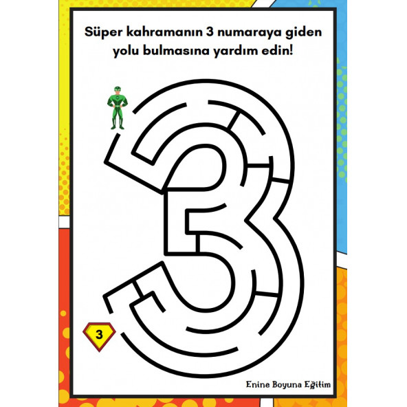 Okul Öncesi Alfabe-Sayı Labirent Kitabı - Resim 4
