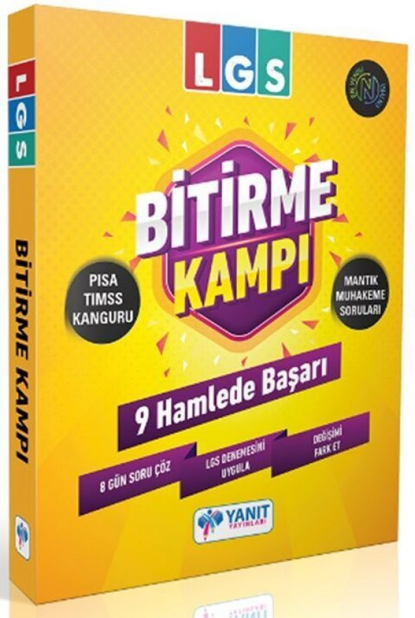 Yanıt Yayınları 8. Sınıf LGS Bitirme Kampı 9 Hamlede Başarı ürün görseli 1