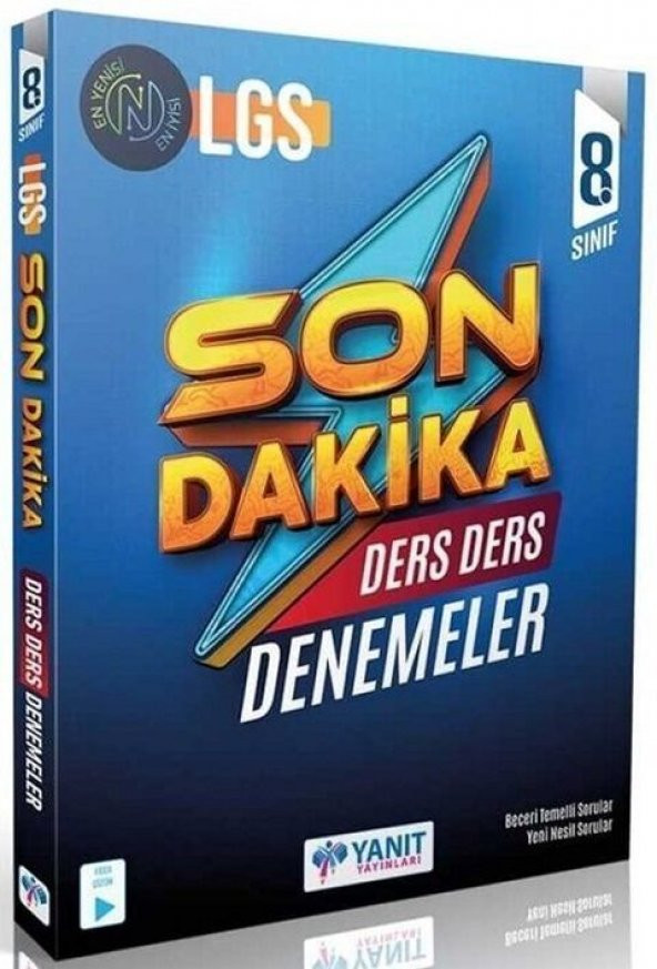 Yanıt Yayınları 8. Sınıf LGS Tüm Dersler Son Dakika Ders Ders Denemeleri ürün görseli 1