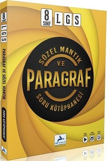 PRF Yayınları 8. Sınıf LGS Sözel Mantık ve Paragraf Soru Kütüphanesi ürün görseli 1