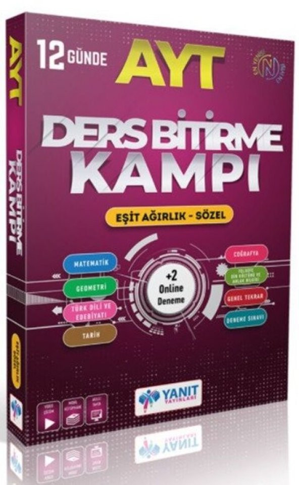 Yanıt Yayınları AYT Eşit Ağırlık Sözel Ders Bitirme Kampı ürün görseli 1