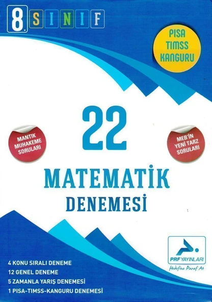 PRF Yayınları 8. Sınıf Matematik 22 Denemesi ürün görseli 1