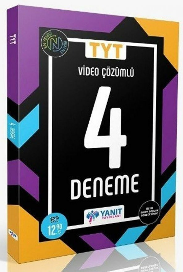 Yanıt Yayınları TYT Video Çözümlü 4 Deneme ürün görseli 1
