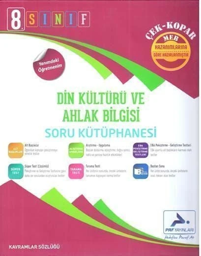 PRF Yayınları 8. Sınıf Din Kültürü ve Ahlak Bilgisi Soru Kütüphanesi ürün görseli 1