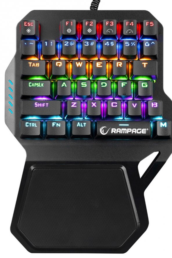 Rampage Kb-R77 Usb Rainbow Backlight Mekanik 36 Tuşlu Mini Gaming Oyuncu Klavyesi ürün görseli 1