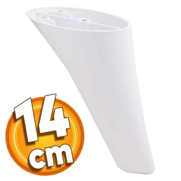 Napoli Lüks Mobilya Kanepe Sehpa Tv Ünitesi Koltuk Ayağı 14 Cm Beyaz Baza Ayakları ürün görseli 1