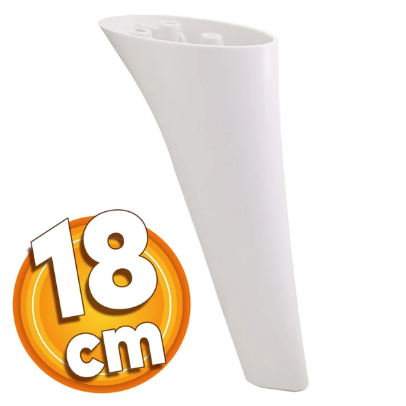 Napoli Lüks Mobilya Kanepe Tv Ünitesi Koltuk Ayağı 18 Cm Beyaz Konsol Ayakları ürün görseli 1